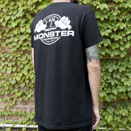 T-SHIRT, ADULT LARGE, BLACK, MONSTER