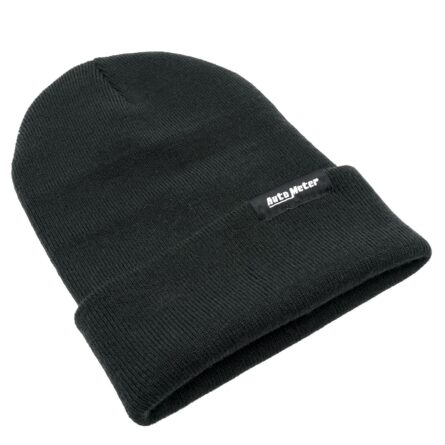 HAT, KNIT, BLACK, FOLD CUFF, AUTOMETER