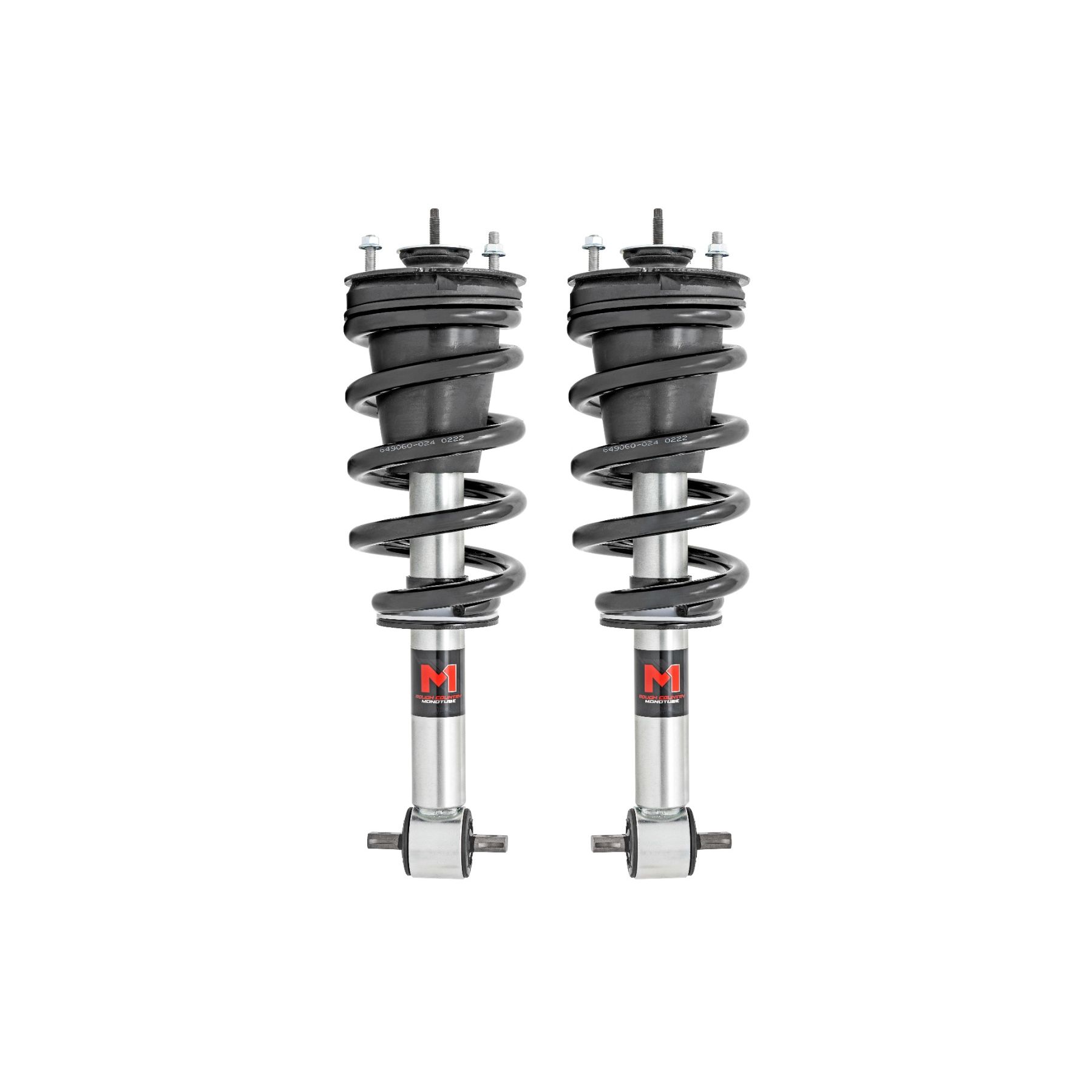 Rough Country M1 Adjustable Leveling Struts - Monotube - 0-2 in - Chevy/GMC 1500 Truck & SUV (07-14)