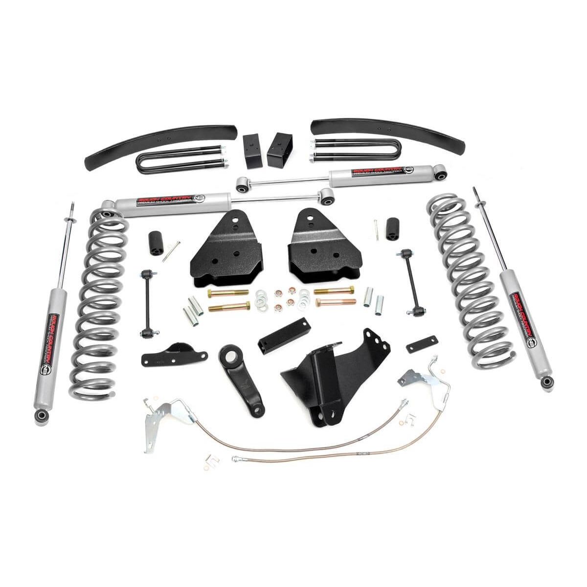 Rough Country 6 Inch Lift Kit - Gas - Ford Super Duty 4WD (2008-2010)