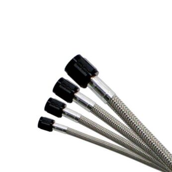 Nitrous Express 3AN SS Braided Hose Black, 30 inch