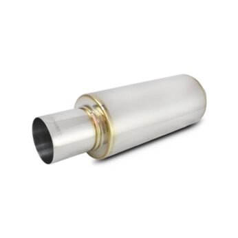 Vibrant Performance - 1059 - TPV Universal Muffler, 4 in. Round Straight Cut Tip (3 in. inlet - 23 in. long)