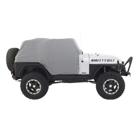 Cab Cover W/Door Flap - Water Resistant - Gray