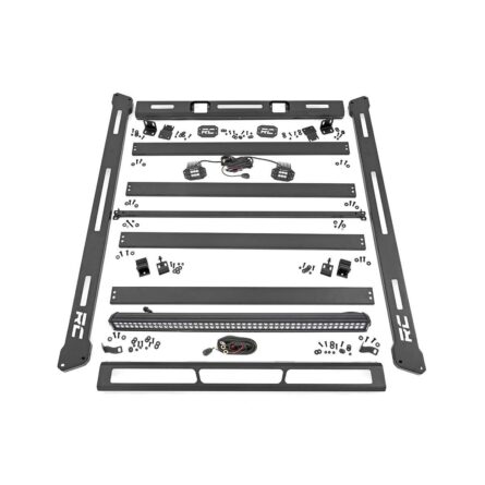 Rough Country Roof Rack - Black Series Lights - Jeep Wrangler JK (2007-2018)