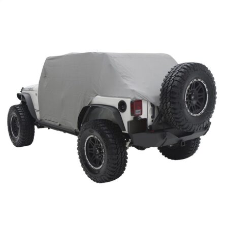 Cab Cover W/Door Flap - Water Resistant - Gray