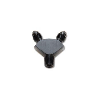 Vibrant Performance - 10818 - Y Adapter Fitting; Size: 1/8 in. NPT x dual -3AN