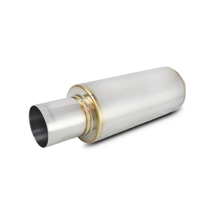 Vibrant Performance - 1091 - TPV Universal Muffler, 4 in. Round Straight Cut Tip (4 in. inlet - 23 in. long)