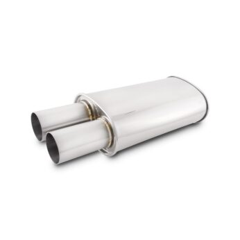 Vibrant Performance - 1095 - STREETPOWER Oval Muffler w/ 3.00 in. Round Straight Cut Tip (3.00 in. inlet)
