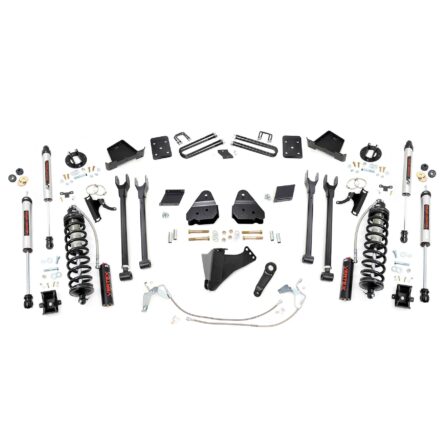 Rough Country 6 Inch Lift Kit - 4-Link - No OVLD - C/O V2 - Ford Super Duty (11-14)