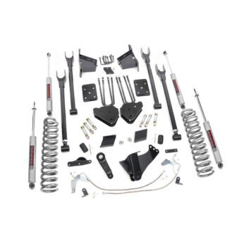 Rough Country 6 Inch Lift Kit - 4 Link - OVLD - Ford Super Duty 4WD (2015-2016)