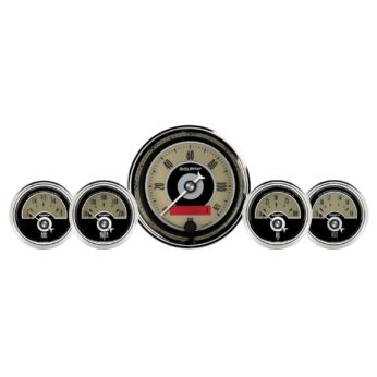 5 PC. GAUGE KIT, 3-3/8 in. & 2-1/16 in. , ELEC. SPEEDOMETER, CRUISER AD