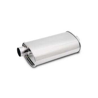 Vibrant Performance - 1104 - STREETPOWER Oval Muffler, 2.00 in. inlet/outlet (Center-Offset)