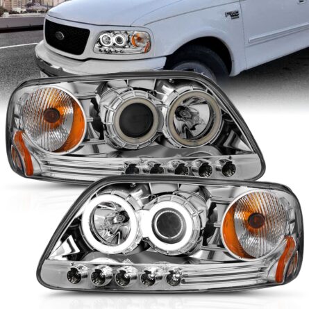 ANZO USA Projector Headlight Set w/Halo