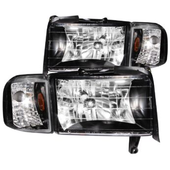 ANZO USA Crystal Headlight Set