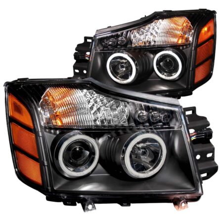 ANZO USA Projector Headlight Set w/Halo