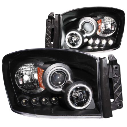 ANZO USA Projector Headlight Set w/Halo