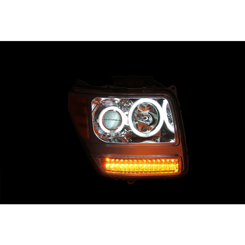 ANZO USA Projector Headlight Set w/Halo
