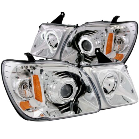 ANZO USA Projector Headlight Set w/Halo