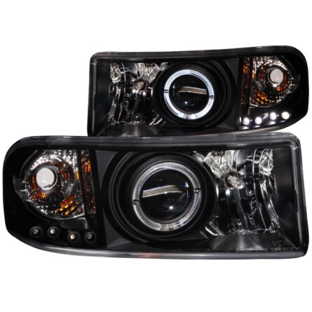 ANZO USA Projector Headlight Set w/Halo