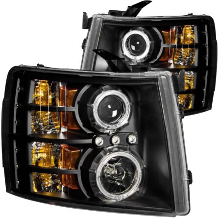 ANZO USA Projector Headlight Set w/Halo