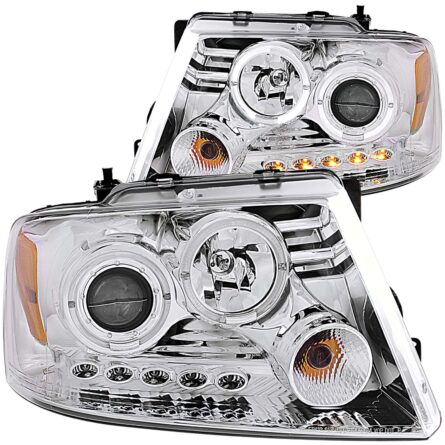 ANZO USA Projector Headlight Set w/Halo