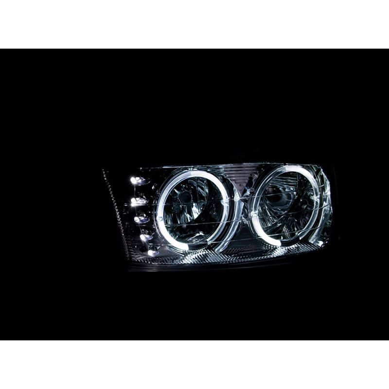 ANZO USA Crystal Headlight Set w/Halo