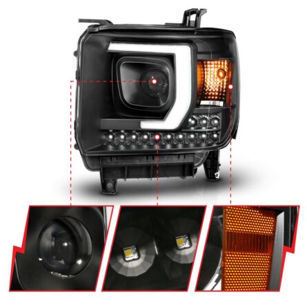 ANZO USA Projector Headlight Set