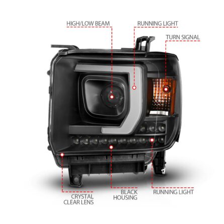 ANZO USA Projector Headlight Set