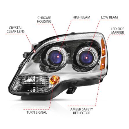 ANZO USA Crystal Headlights