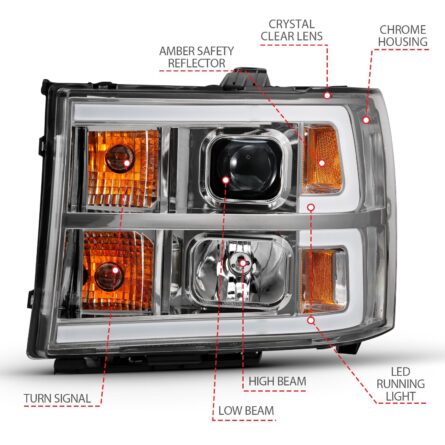 ANZO USA Projector Headlight Set