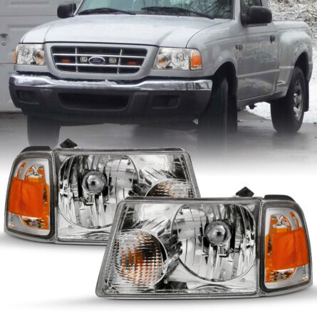 ANZO USA Crystal Headlight Set