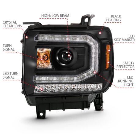 ANZO USA Projector Headlight Set