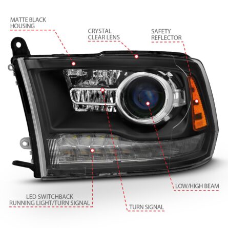 ANZO USA Projector Headlight Set