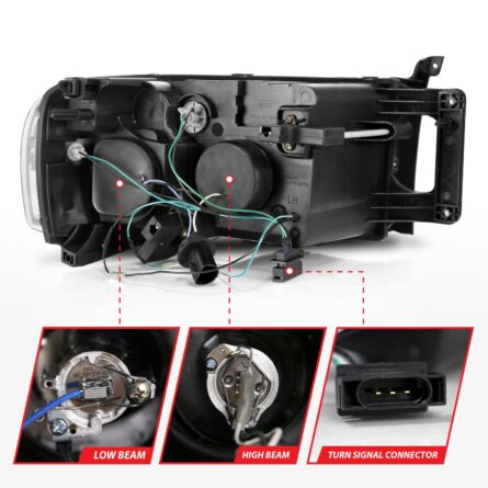 ANZO USA Projector Headlight Set