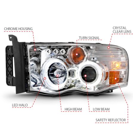 ANZO USA Projector Headlight Set