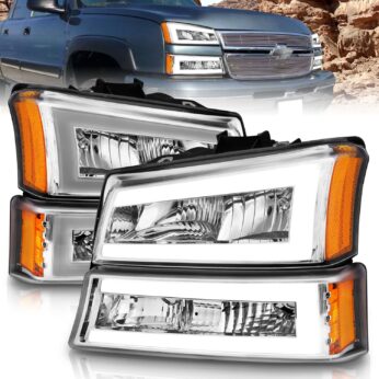 ANZO USA Crystal Headlight Set
