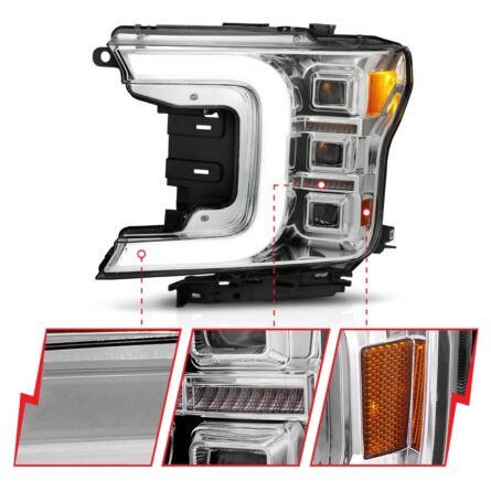 ANZO USA LED Projector Headlight Set