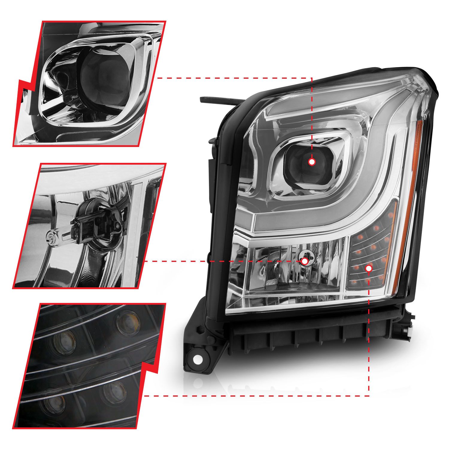 ANZO USA Projector Headlight Set