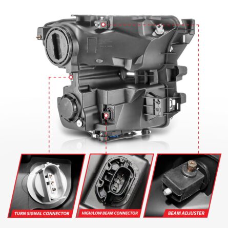 ANZO USA LED Projector Headlight Set