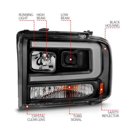 ANZO USA Projector Headlight Set