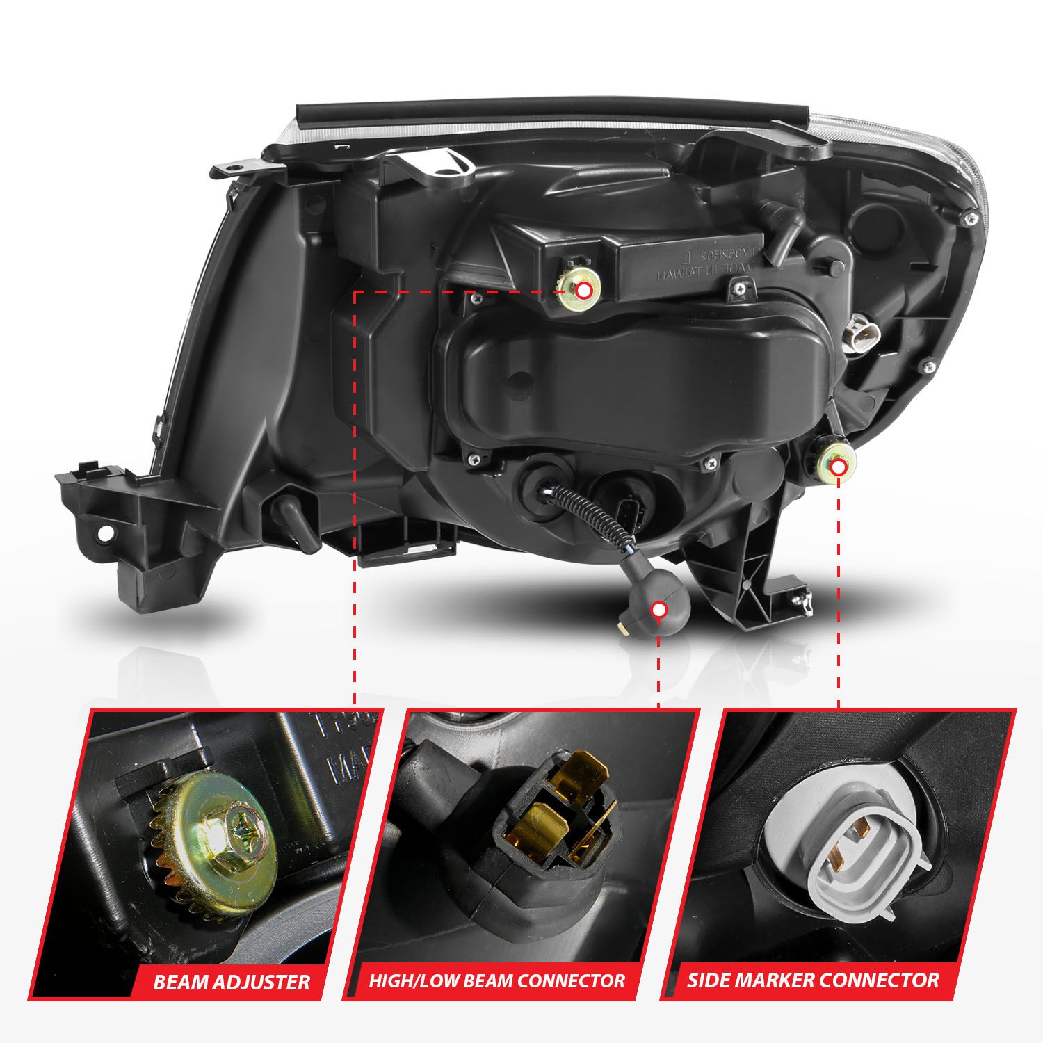 ANZO USA Projector Headlight Set