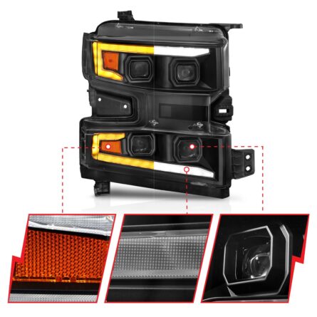 ANZO USA LED Projector Headlight (Passenger Side)