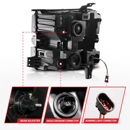 ANZO USA LED Projector Headlight (Passenger Side)