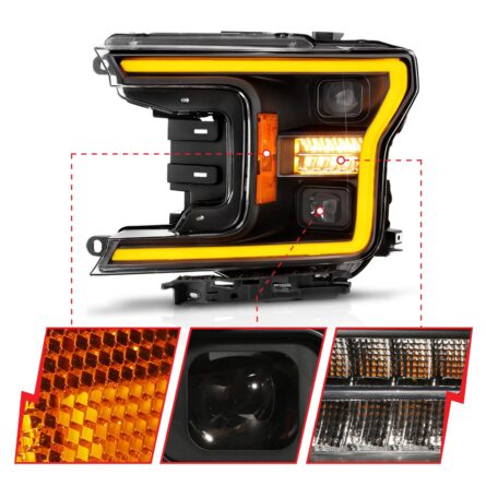 ANZO USA LED Projector Headlight Set