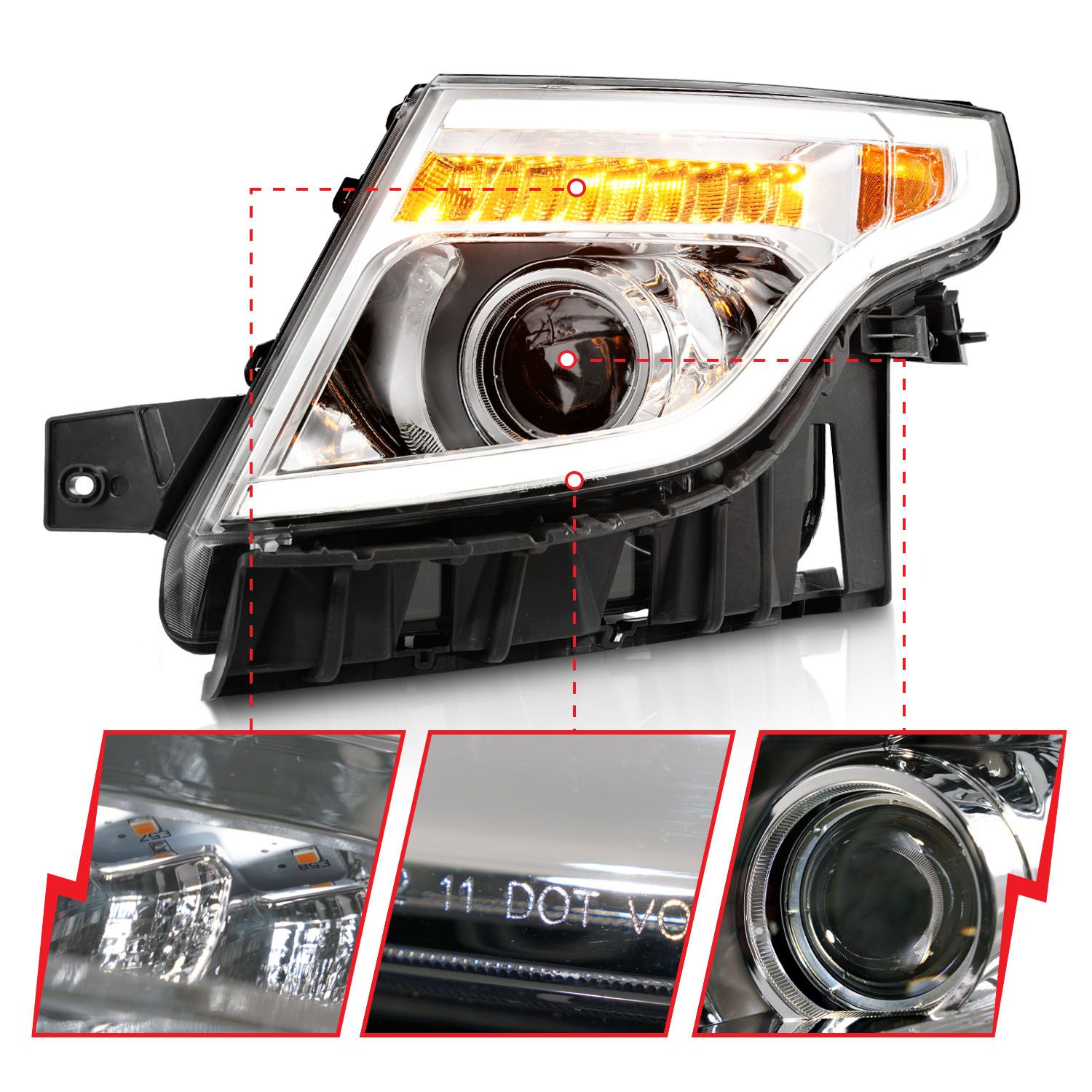 ANZO USA Projector Headlight Set