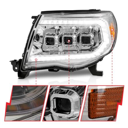 ANZO USA LED Projector Headlight Set