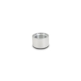 Vibrant Performance - 11160 - Female -4AN Aluminum Weld Bung (7/16 in. - 20 Thread, 3/4 in. Flange OD)
