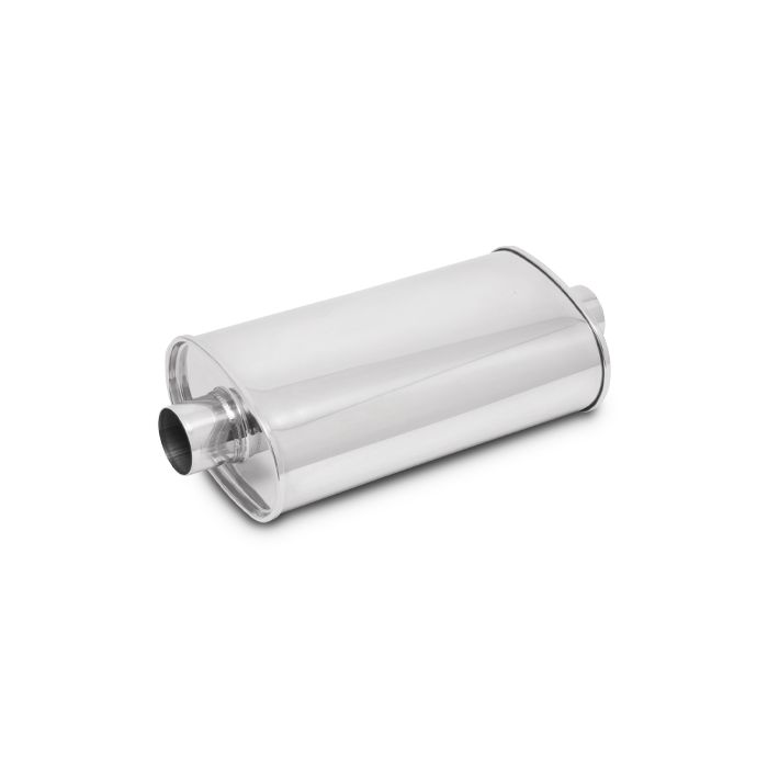 Vibrant Performance - 1132 - STREETPOWER Oval Muffler, 2.75 in. inlet/outlet (Center-Center)