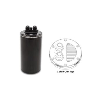 Vibrant Performance - 12695 - Universal Catch Can, Recessed Filter Top - Anodized Black
