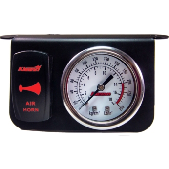 Kleinn Air Horns - 1303R - Panel Gauge w/ Rocker Horn Button